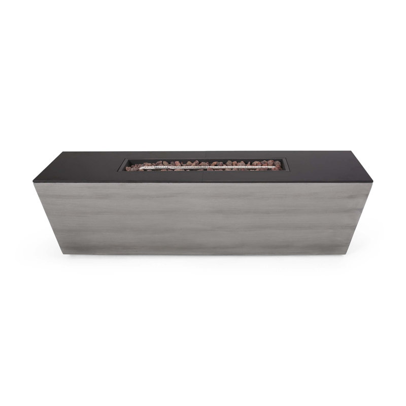 56" Rectangle Mgo Fire Pit - 50 000 Btu