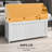Wooden Frame Storage Chest With 2 Safety Hinge-147372002