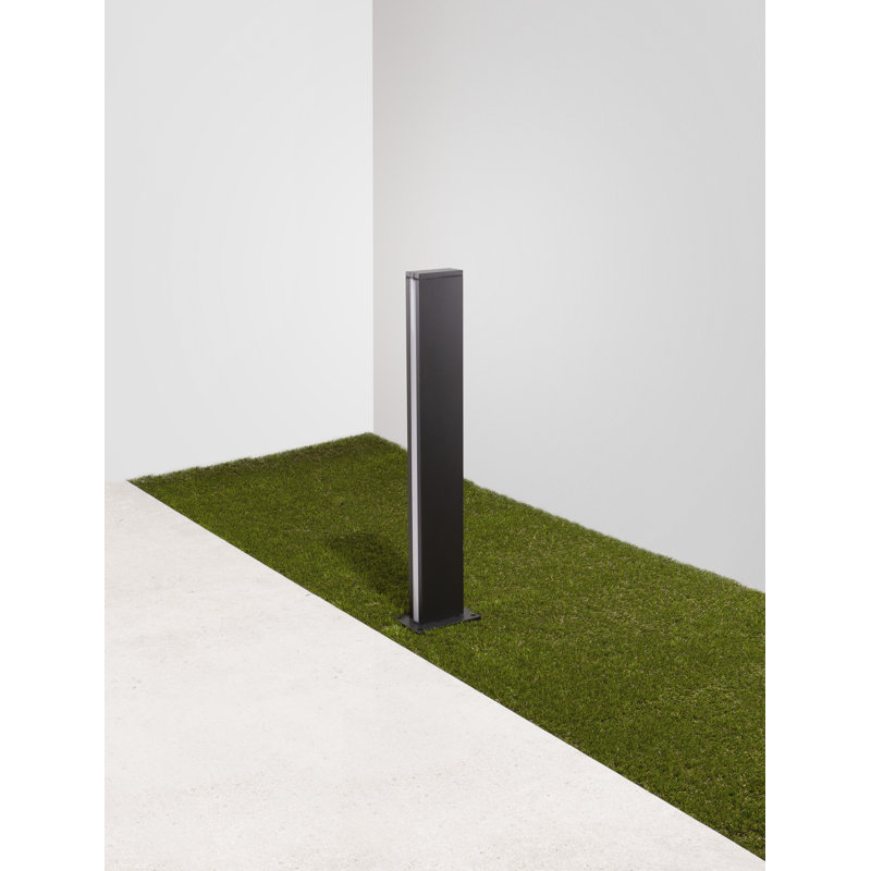 Black Integrated LED Metal Bollard Light