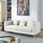 3-seater + 3-seater Combination sofa.White teddy-153629399
