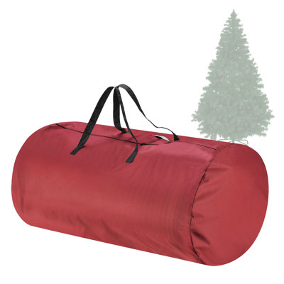 Christmas Tree Storage Bag - Zippered Canvas Sack Fits 12-Foot Artificial Trees - Protects Holiday Decor and Inflatables by Tiny Tim Totes
