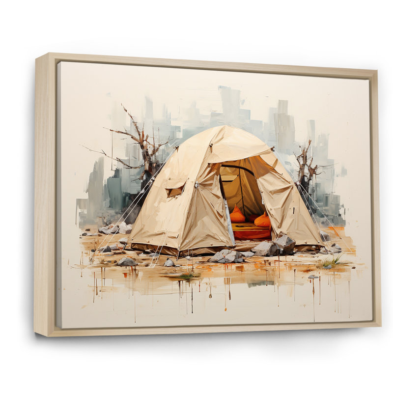 Tente de camping - Aventures extérieures - Imprimé, Cadre naturel flottant, H 12 po x l 20 po