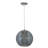 1 - Light Silver Powder Coat Single Pendant