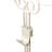 Adjustable Wreath Hanger for Door - Ivy (White)