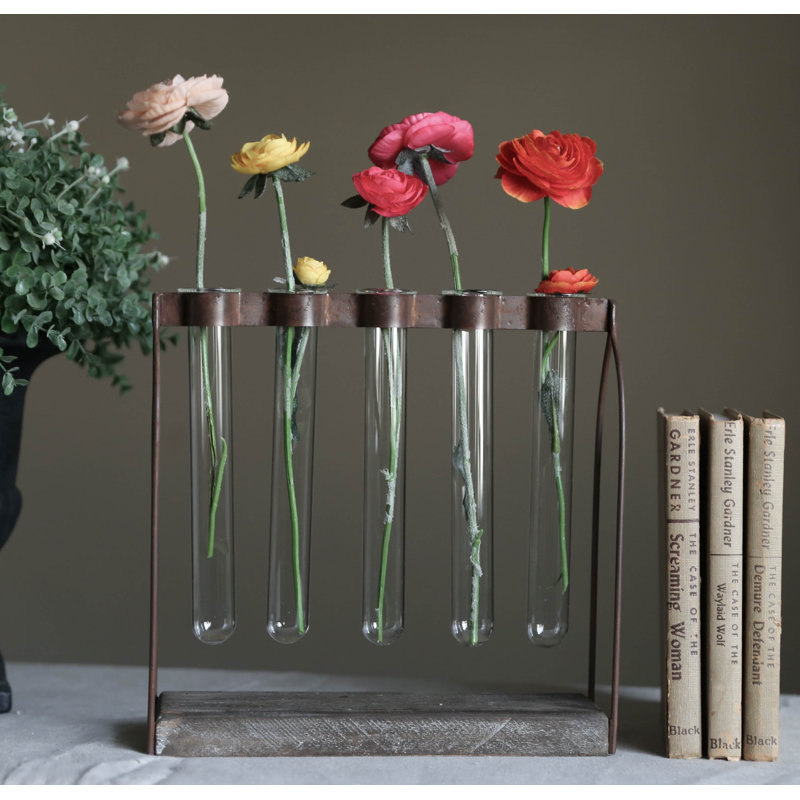 Vase de table suspendue en métal Wausau
