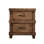 Table de chevet en chêne antique à 2 tiroirs pour chambre à coucher élégante 2
