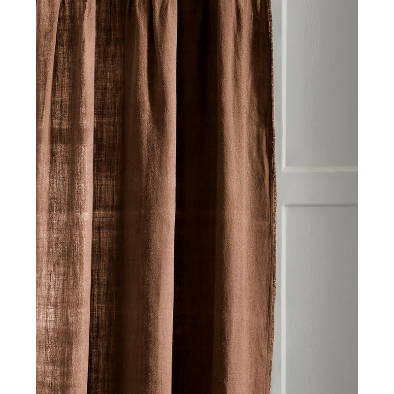 Rideau simple semi-transparent en lin Raphael