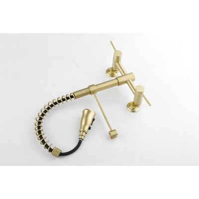 3 Functions Wall Mounted Bridge Kitchen Faucet