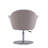 Voyager Modern Woven Blend Upholstered Metal Swivel Armchair in Barley-24542580