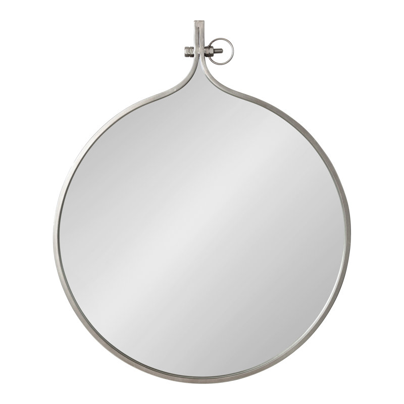 Miroir d'appoint Ristaino, gris, 37 po x 30 po
