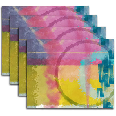Napperon abstrait en polyester