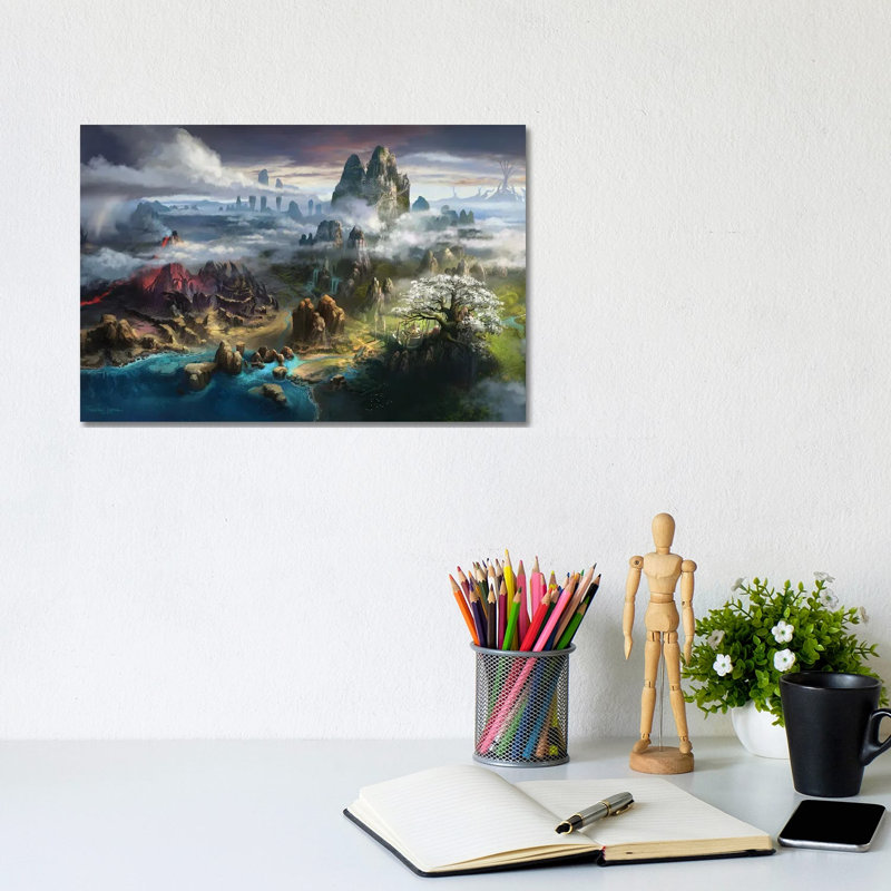 Map Of Keilah by Ferdinand Ladera - Wrapped Canvas Print, 20.32 cm H x 30.48 cm W