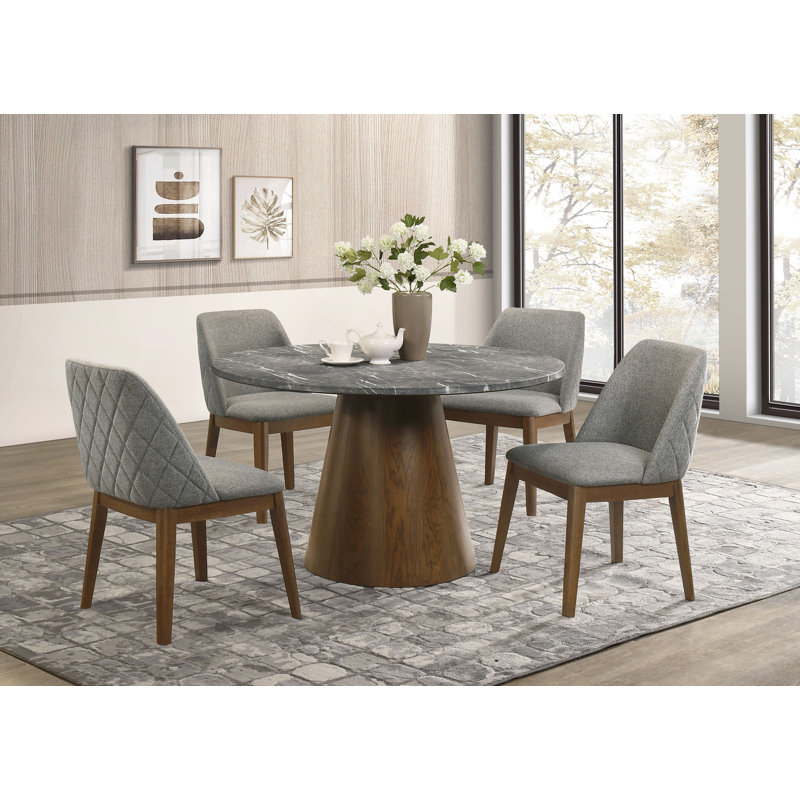 Chaise d'appoint de salle à manger Franklin (gris) (ensemble de 2)