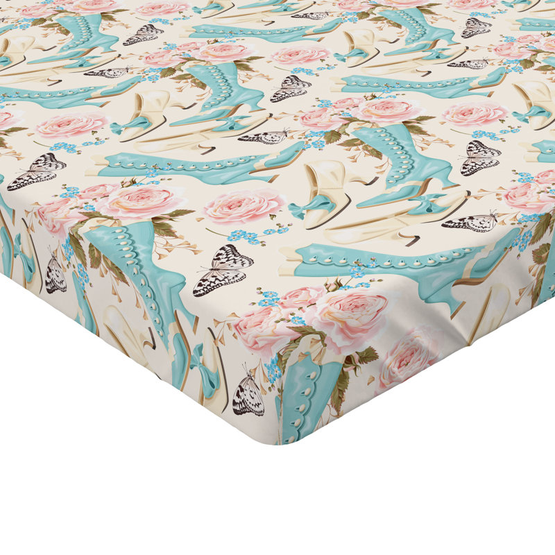 Ambesonne Ombre Fitted Sheet 2-Pack Teal Shades Design King Teal Pale Blue and White, Twin Fitted Sheet