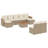 Vidaxl Garden Sofa Set Beige, Cream White