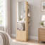 Armoire à bijoux rotative 4 en 1 avec miroir pleine grandeur pour chambre à coucher-1023210400