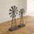 Nitu 2-Piece Metal Windmill Sculpture