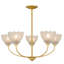 Lustre en or brossé 5 lumières Whitecap