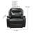 Hercules 41" Wide Genuine Leather Power Power Headrest Wall Recliner-872178917
