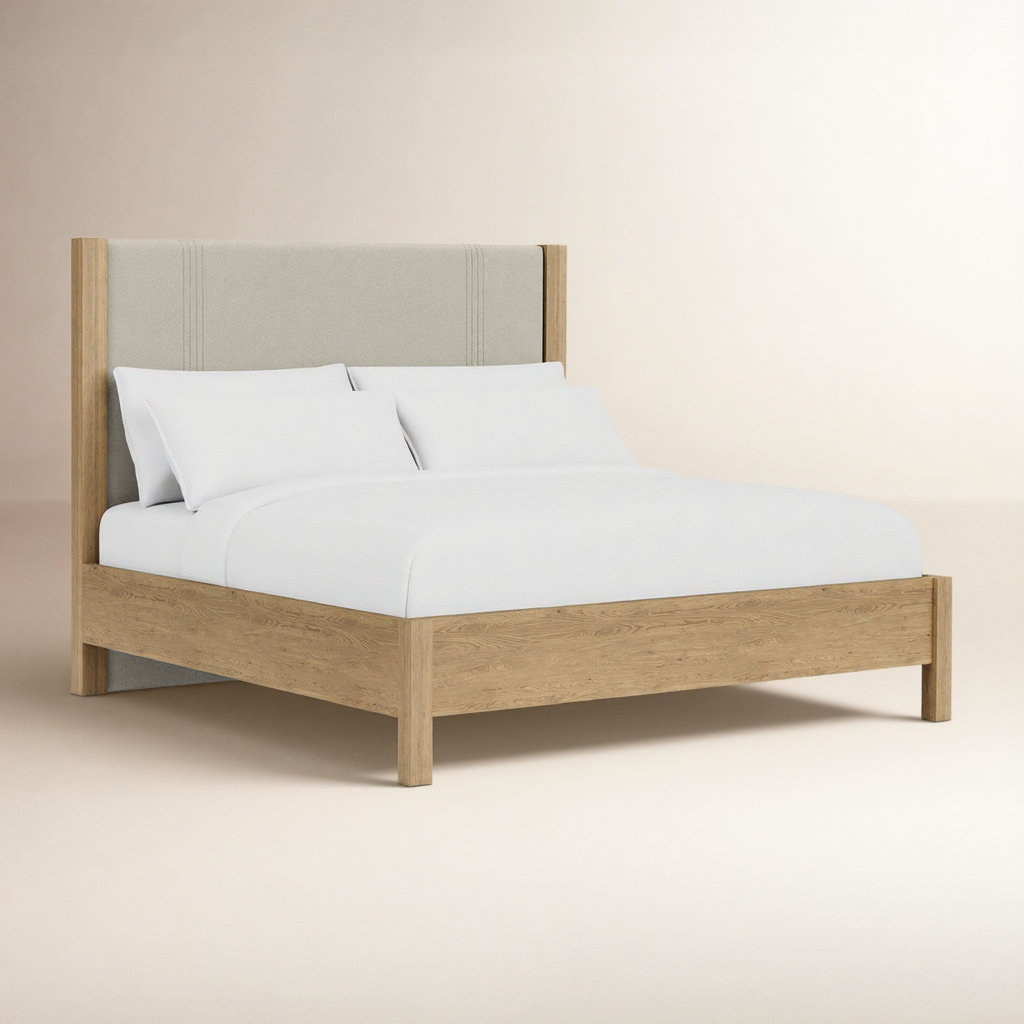 Laroche Upholstered Panel Bed, Queen