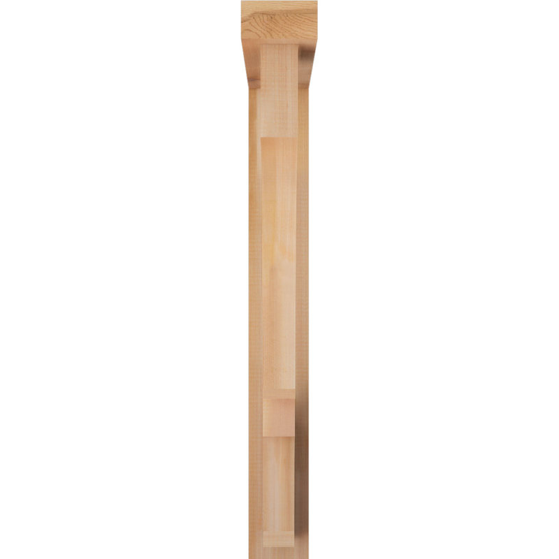 Support de bloc Balboa avec entretoise décalée, 34 x 26, Cèdre rouge occidental de l 4 po (scié brut)