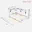 Lit de jour en bois avec tablettes de rangement, station de charge et lit gigogne-609382719