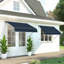 Auvents de fenêtre de patio Roselette avec cadre en aluminium, auvent rétractable pour parasol-1512787716