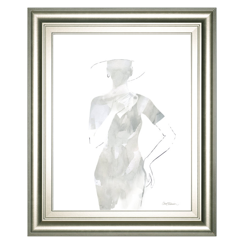 Art mural Whispered Grace - 22 po x 26 po - Cadre argenté