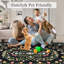 Tapis rétro taupe lavable pour l'intérieur-321572593-321572595