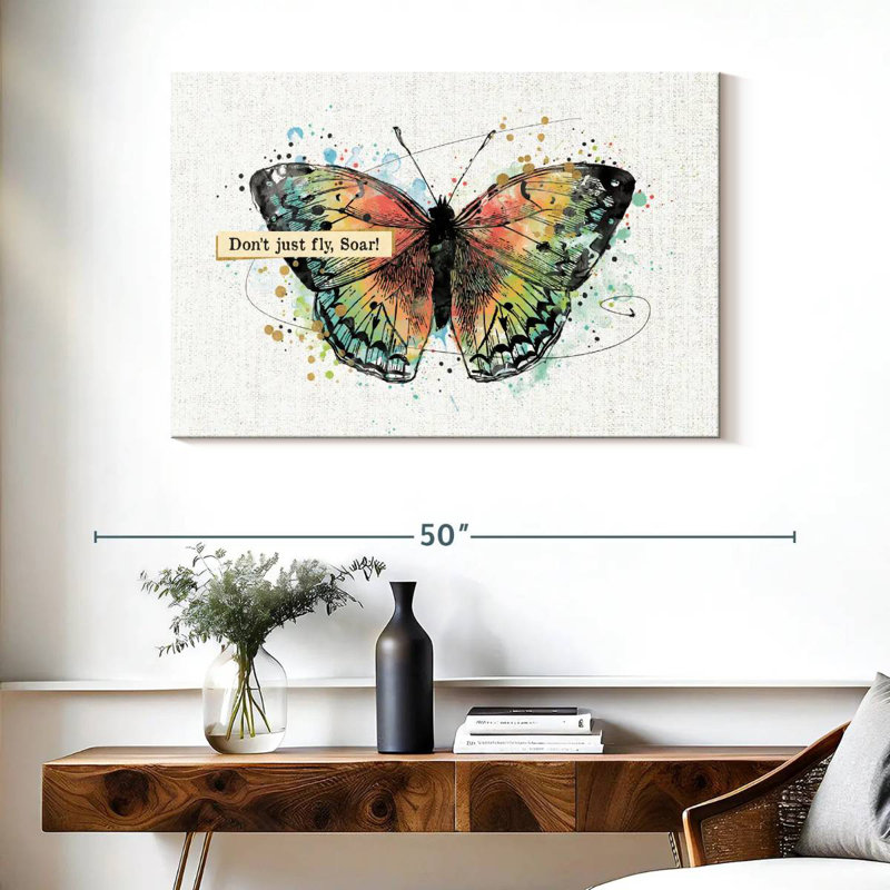 Papillons réfléchis I, H 26 po x l 39 po