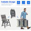 Ensemble de 2 chaises de patio pliantes