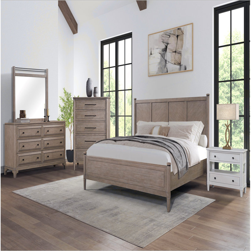 Commode 5 tiroirs finition sable