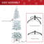 Sapin de Noël artificiel pré-éclairé enneigé avec branches réalistes-1241187678