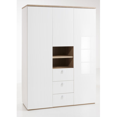 Globo 3 Door Manufactured Wood Wardrobe