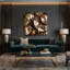 «Music Cymbals», art mural sur toile brune-525745441