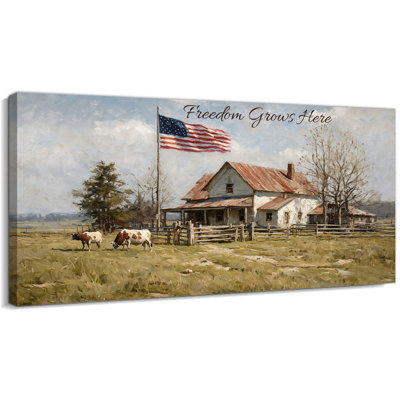  Grande toile murale patriotique Americana