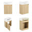 Meuble-lavabo mural moderne Mid-Century -111466316