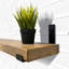 Tablettes rustiques Calheme avec supports en J-262811369-262811368