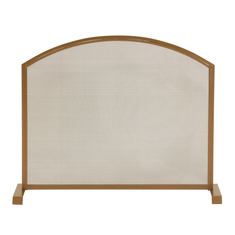 Single Door Iron Fireplace Door