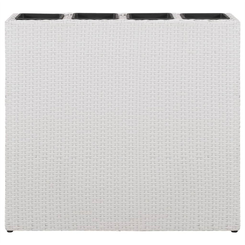 Federalsburg Planter Box, 76cm H x 79cm W x 22cm D, White