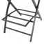Chaise pliante d'extérieur en osier et tabourets de bar en rotin