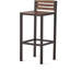 Ensemble de 2 tabourets d'extérieur en bois d'acacia Milos