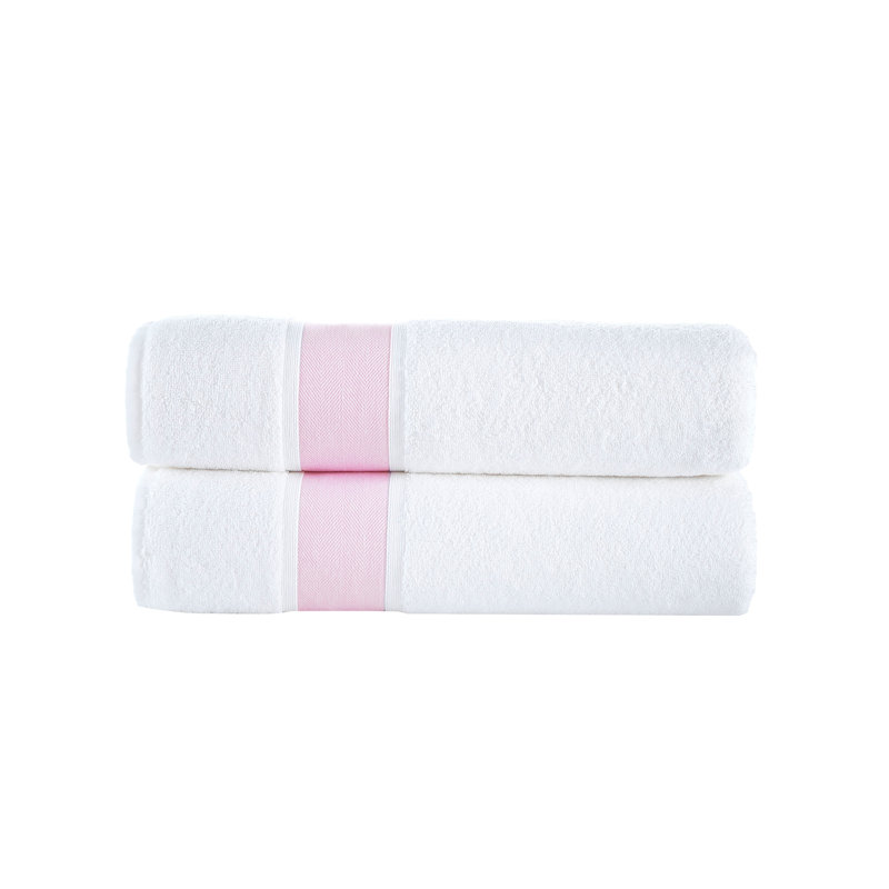 Drap de bain en coton, Rose