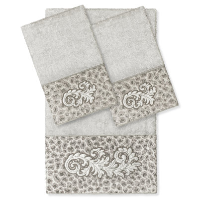 3 Piece Turkish Cotton Towel Set -  Linum Home Textiles, EMH95-1BT2HT-APRIL