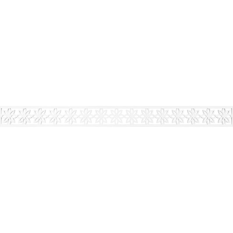 Moulure de marguerite Daisy, H 4 po x l 46,38 po x P 0,38 po, PVC de qualité architecturale