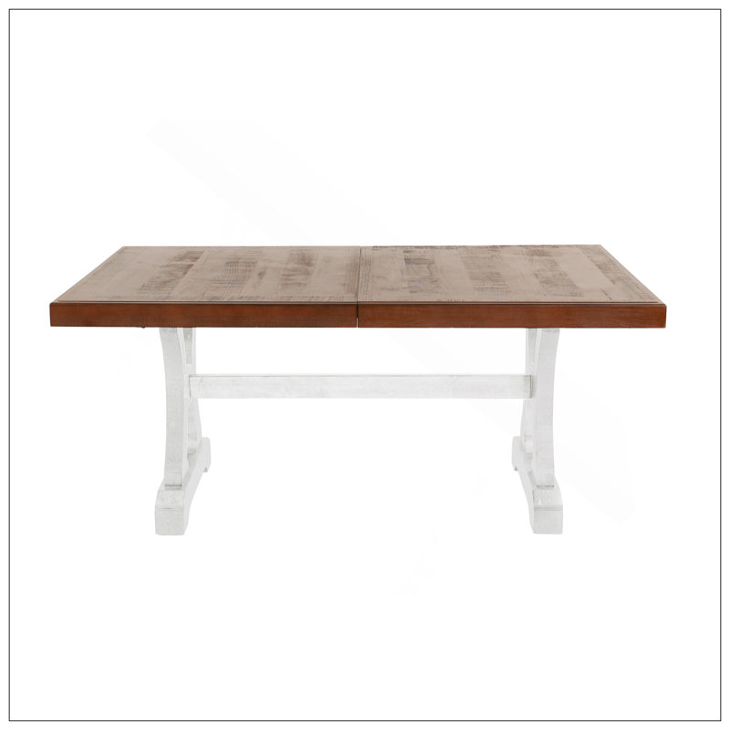 Table de salle à manger formelle blanche 1pc