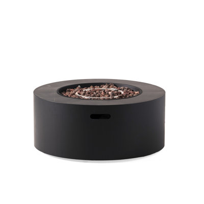 32" Iron Fire Pit, 40,000 , Dark Grey - Easy Ignition Technology Fast Quick Available