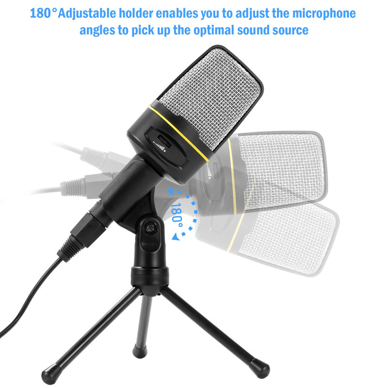 Microphone à condensateur Pro avec trépied