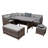 Chablis 9 Seater Corner Sofa Dining Set With Storage Bench With Rain Cover