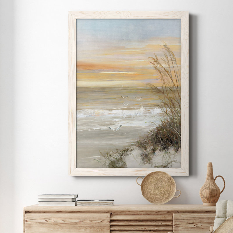 Summer Solstice - Peinture sur toile encadrée, Blanc, H 37,5 po x l 27,5 po x P 1 po